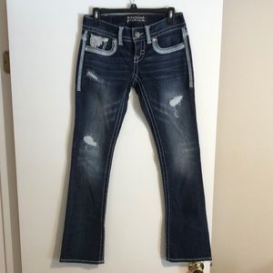 Maurices straight leg blue jeans never worn